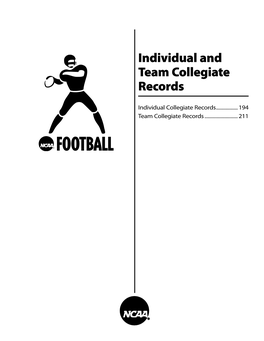 NCAA Division I Football Records (Collegiate Records)