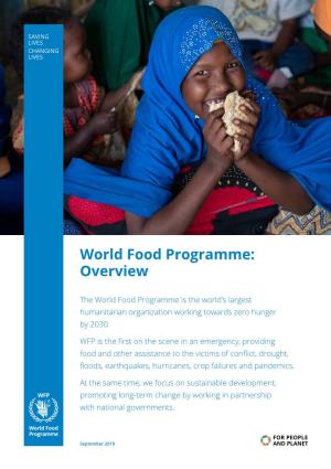 World Food Programme: Overview
