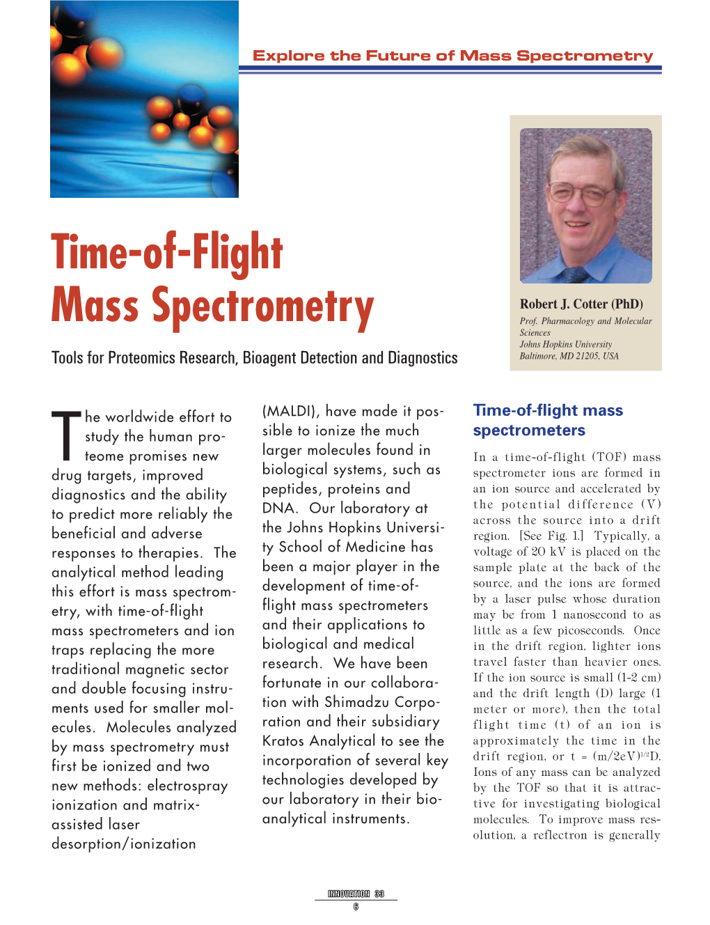 Time-Of-Flight Mass Spectrometry
