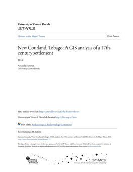 New Courland, Tobago: a GIS Analysis of a 17Th-Century Settlement" (2018)