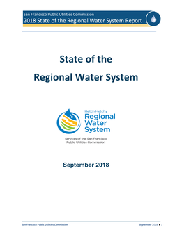 State of the Regional Water System Report