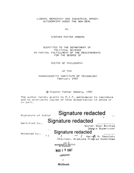 B S Signature Redacted Ignature Redacted