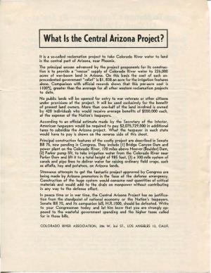 What Is the Central Arizona Project?