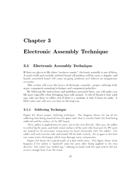 Chapter 3 Electronic Assembly Technique