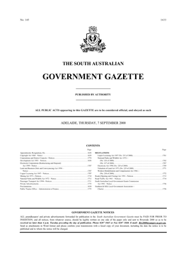 Government Gazette