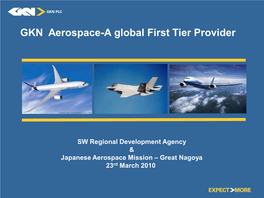 GKN Aerospace-A Global First Tier Provider