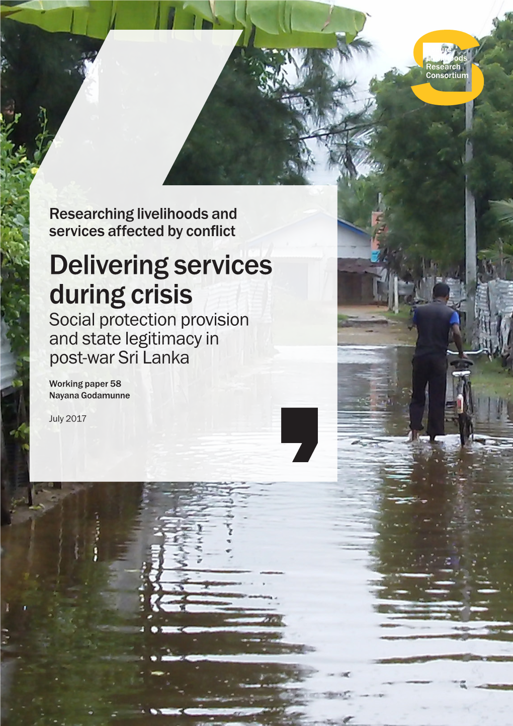 Delivering Services During Crisis Social Protection Provision and State Legitimacy in Post-War Sri Lanka