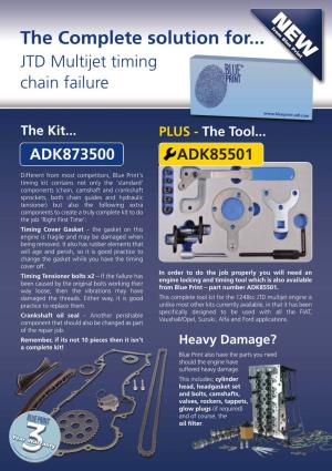 The Complete Solution For... JTD Multijet Timing Chain Failure