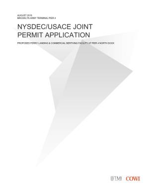 Nysdec/Usace Joint Permit Application