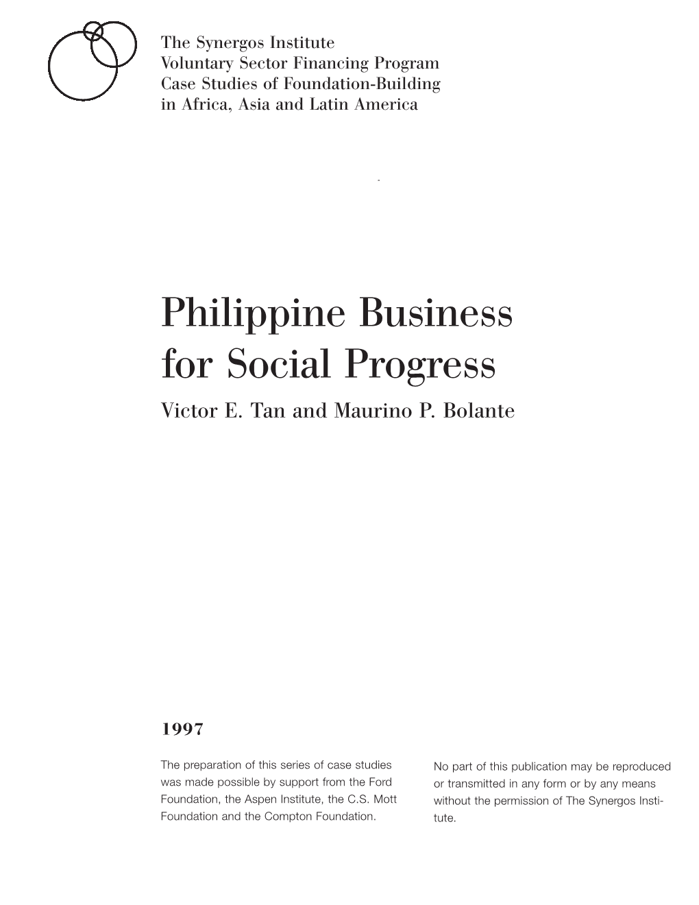 Philippine Business for Social Progress Victor E