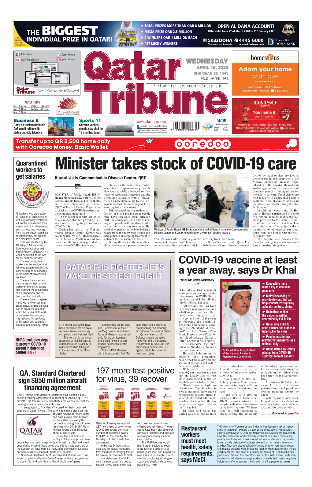 Minister Takes Stock of COVID-19 Care