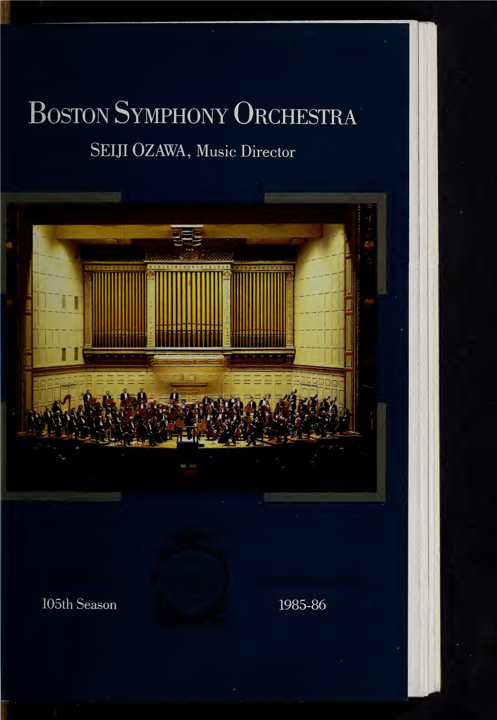 Boston Symphony Orchestra Concert Programs, Season 105, 1985-1986