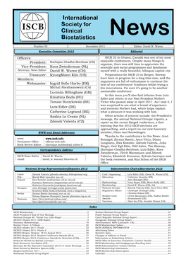 Iinternational Ssociety for Cclinical Bbiostatistics