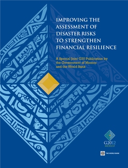 Improving the Assessment of Disaster Risks to Strengthen Financial Resilience
