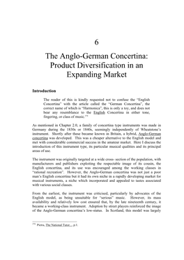 The Anglo-German Concertina: Product Diversification in an Expanding Market