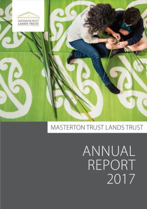 ANNUAL REPORT 2017 Our Values the Year in Review