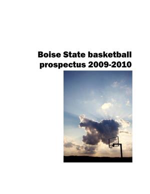 Boise State Basketball Prospectus 2009-2010