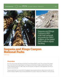 Sequoia and Kings Canyon National Parks (PDF)