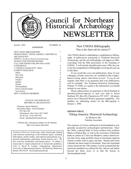 New CNEHA Bibliography Viking America