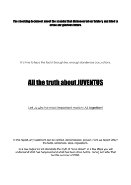 All the Truth About JUVENTUS