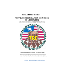 Liberia – Truth and Reconciliation Commission Report