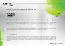 Calypso Watches, Official Partner of the Color Run™