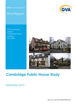 Cambridge Public House Study (September 2012)