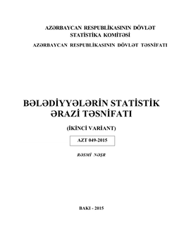 Bələdiyyələrin Statistik Ərazi Təsnifati