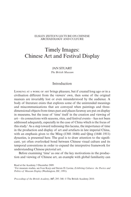 Chinese Art and Festival Display