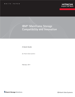 IBM Mainframe Storage Compatibility and Innovation