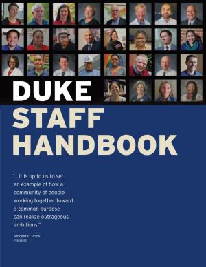 Duke Staff Handbook