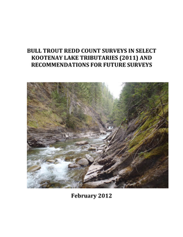 Kootenay Lake Bull Trout Monitoring-Overview
