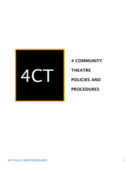 4Ct Policies and Procedures