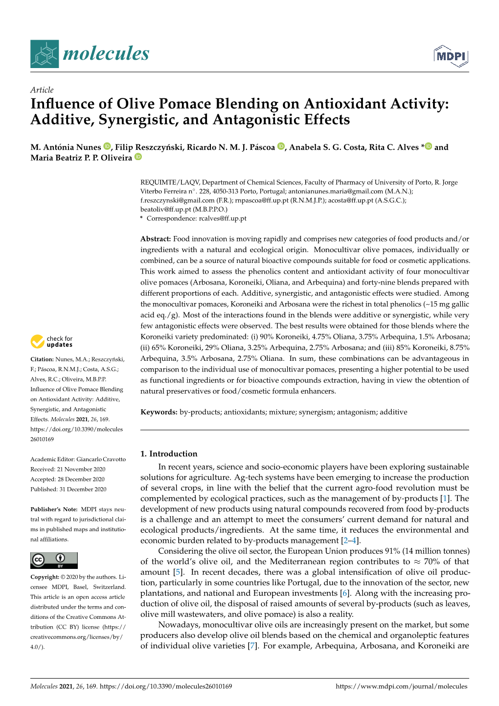 Additive, Synergistic, and Antagonistic Effects