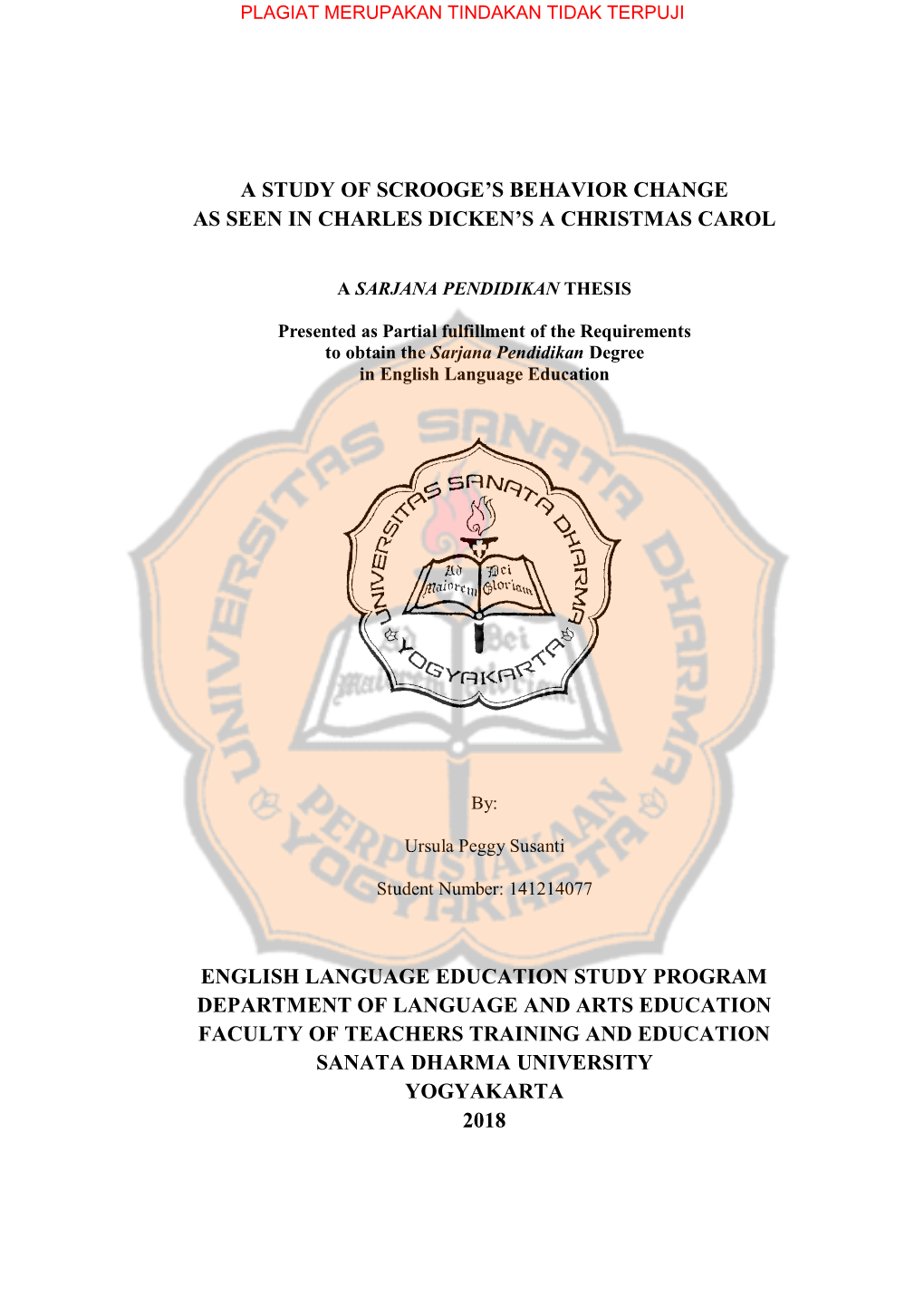 A Study of Scrooge's Behavior Change As Seen in Charles Dicken's A