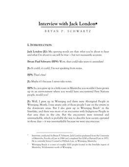 Interview with Jack London*