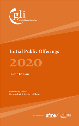 Initial Public Offerings 2020 Fourth Edition