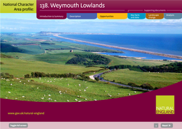 138. Weymouth Lowlands Area Profile: Supporting Documents