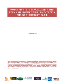 Term Assessment of Implementation During the Upr 3Rd Cycle