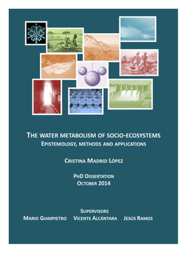 The Water Metabolism of Socio-Ecosystems