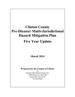 Clinton County Hazard Mitigation Plan Update