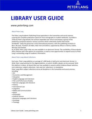 Library User Guide