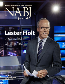 Lester Holt: Journalist of the Year