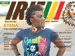 Sahra Indio Maddy Carty Auntie Reggae British Reggae Recycle Hawai’I Iriemag.Com Issue #3 / March 2014