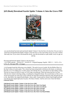 Download Scarlet Spider Volume 4: Into the Grave PDF