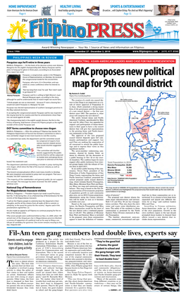 APAC Proposes New Political Map for 9Th Council District