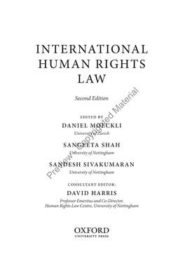 International Human Rights Law