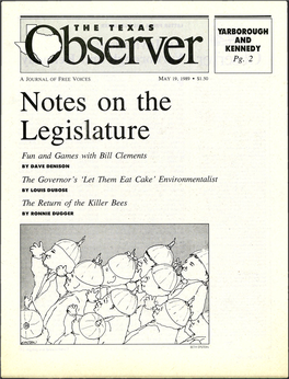 Notes on the Legislature