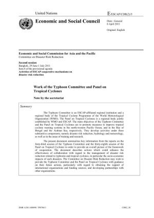 United Nations E/ESCAP/CDR(2)/5 Economic and Social Council Distr.: General 8 April 2011