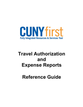 Travel and Expenses Reference Guide